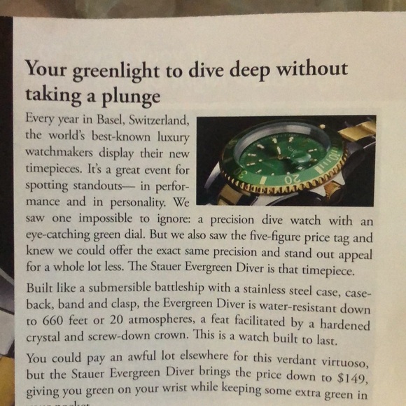 Stauer dive watch. - Picture 9 of 10